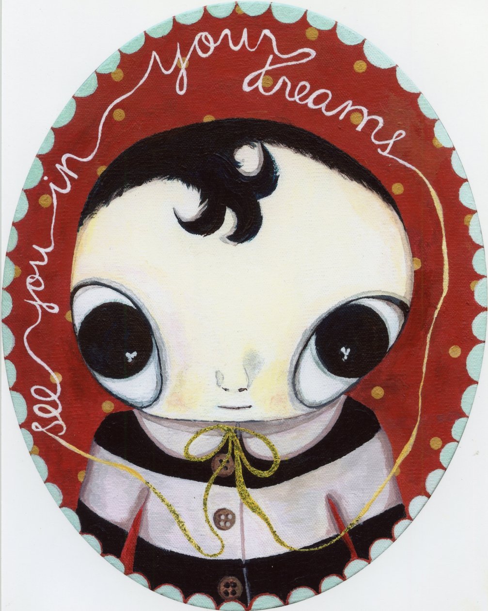 Viszlát álmaiban, 2010, olaj, vászon alkotó: Bella Larsson