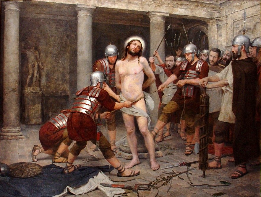 Krisztus lobogtatása portugálok: A flagelacao de Cristo alkotó: Belmiro de Almeida