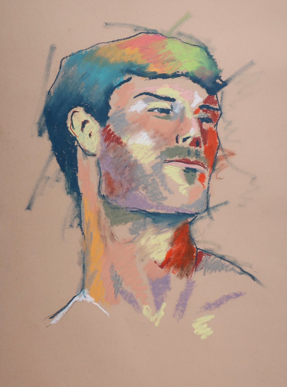 Color Study 12, 2023 (pasztell, papír) alkotó: Ben Benet
