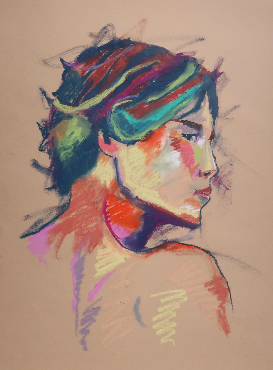 Color Study 13, 2023 (pasztell, papír) alkotó: Ben Benet