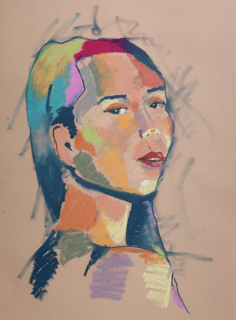 Color Study 14, 2023 (pasztell, papír) alkotó: Ben Benet