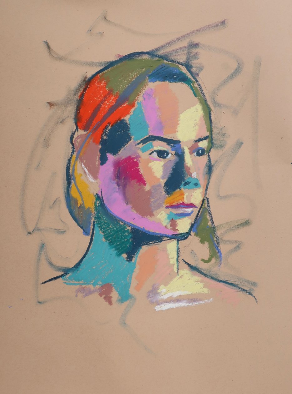 Color Study 17, 2023 (pasztell, papír) alkotó: Ben Benet