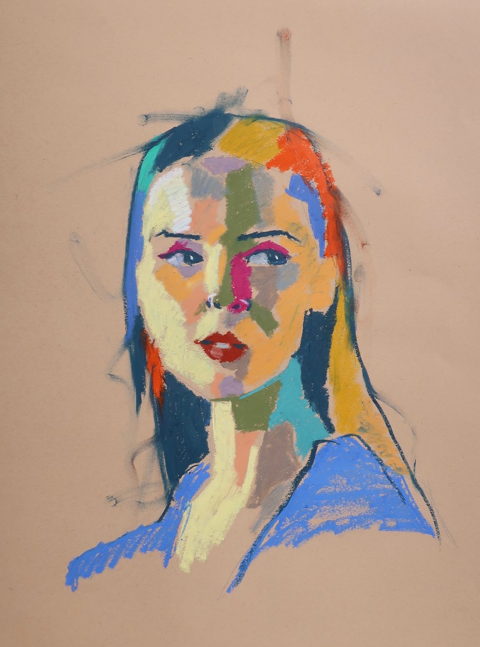 Color Study 20, 2023 (pasztell, papír) alkotó: Ben Benet