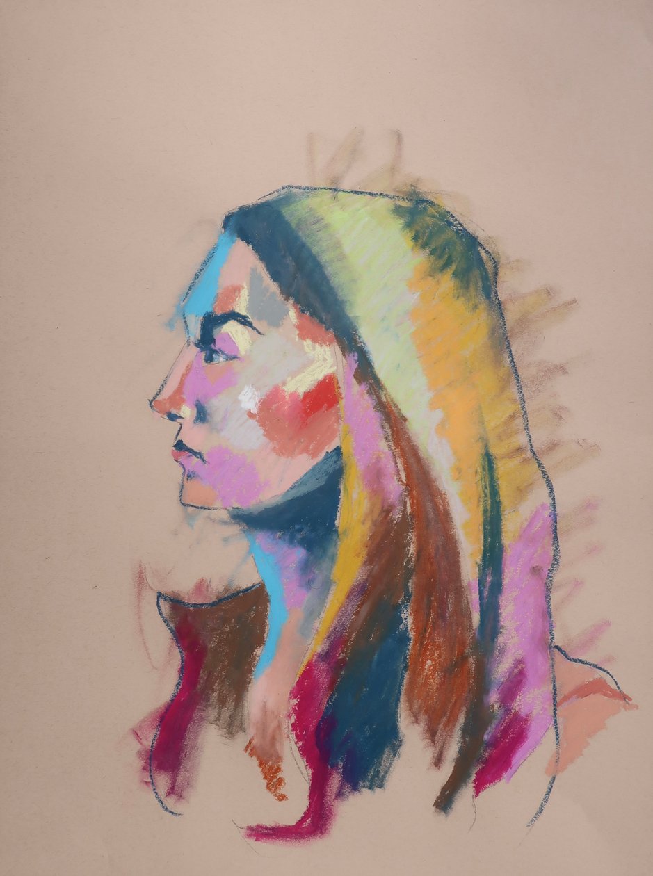 Color Study 3, 2023 (pasztell, papír) alkotó: Ben Benet