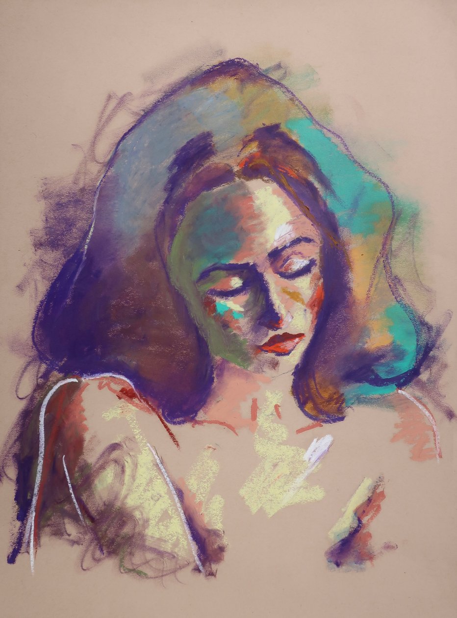 Color Study 7, 2023 (pasztell, papír) alkotó: Ben Benet