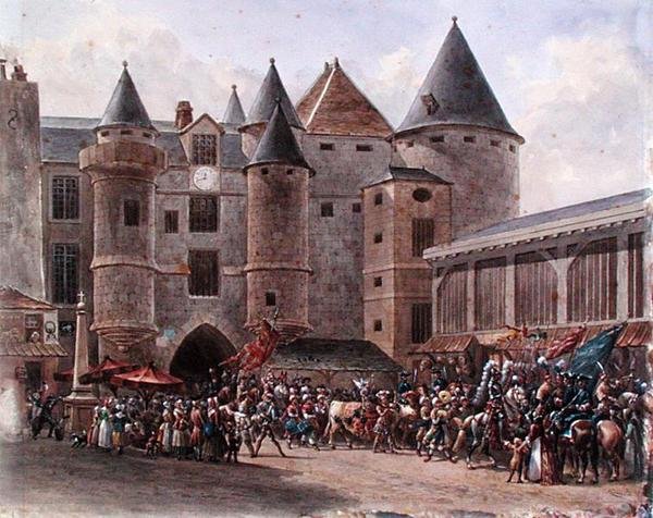 A hízott tehén Chateletben (akvarell, papír) alkotó: Benard Benard