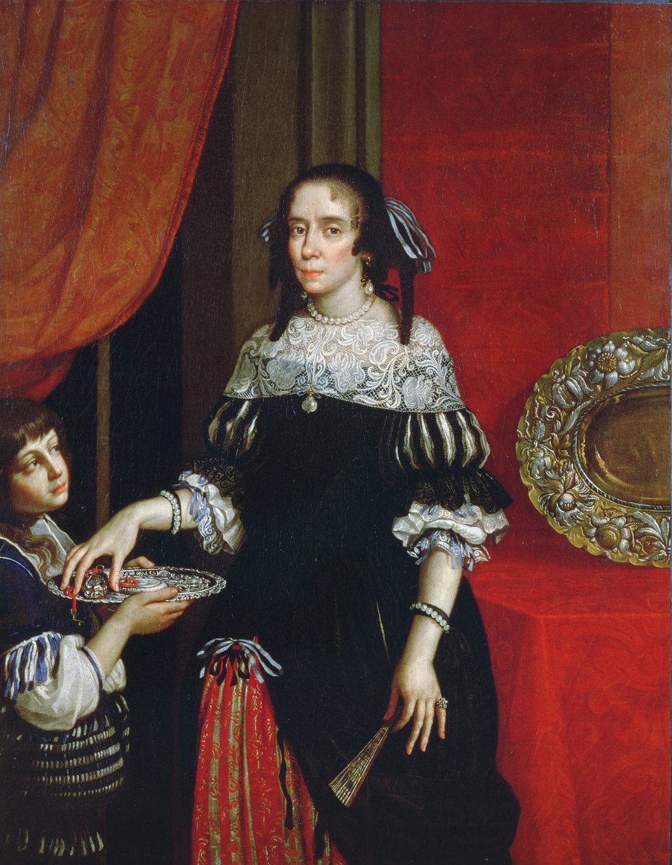 Gonzaga di Novellara grófnő portréja, 1666 (78357 pár) alkotó: Cesare Gennari