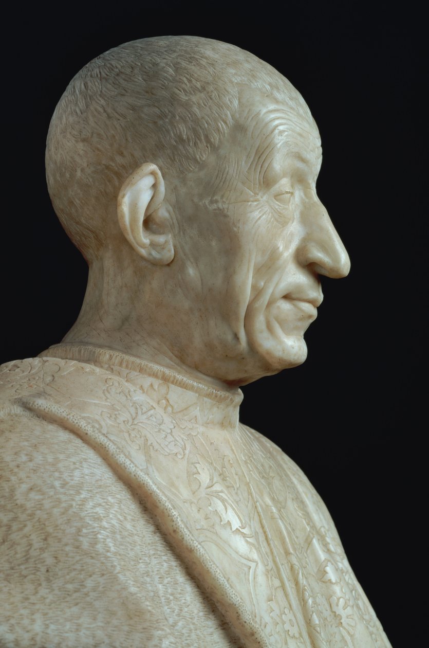 Pietro Mellini mellszobra, 1474 (márvány) alkotó: Benedetto da Maiano