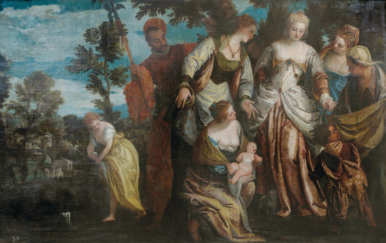 Mózes megtalálása alkotó: Benedetto Caliari