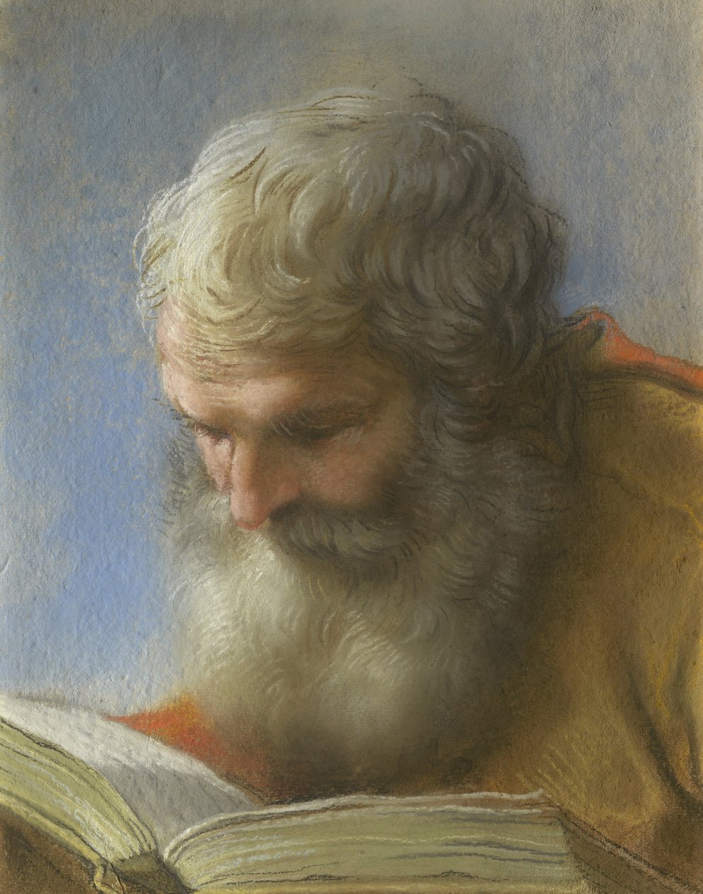 Head of an apostle reading, 1712 alkotó: Benedetto Luti