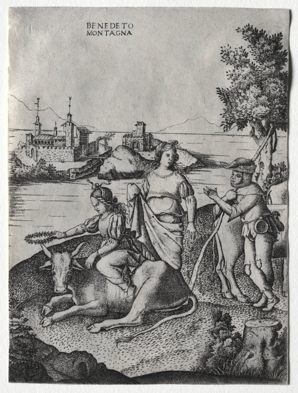 Európa megerőszakolása, c. 1515-1520. alkotó: Benedetto Montagna