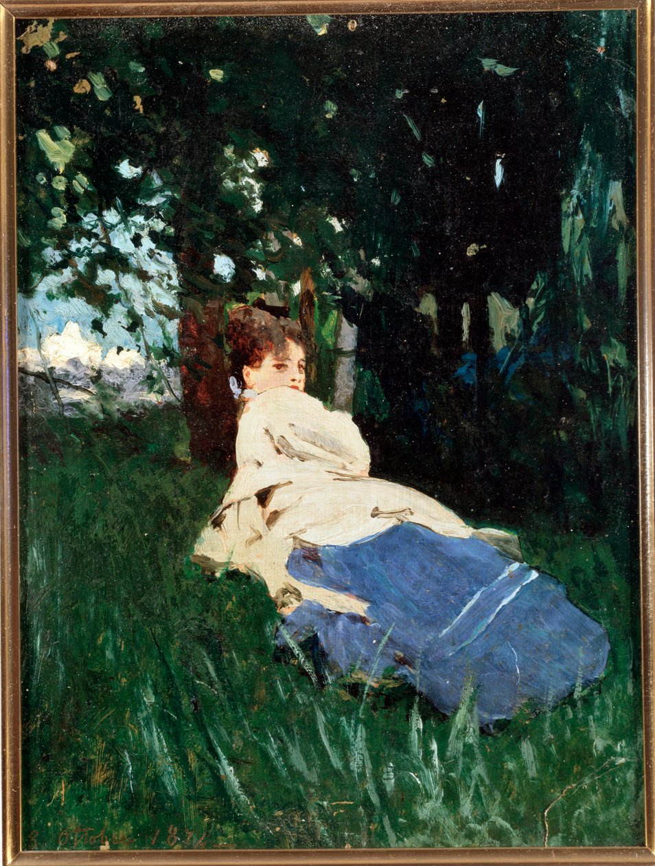 Donna Erminia (olaj, vászon alkotó: Benedetto Musso