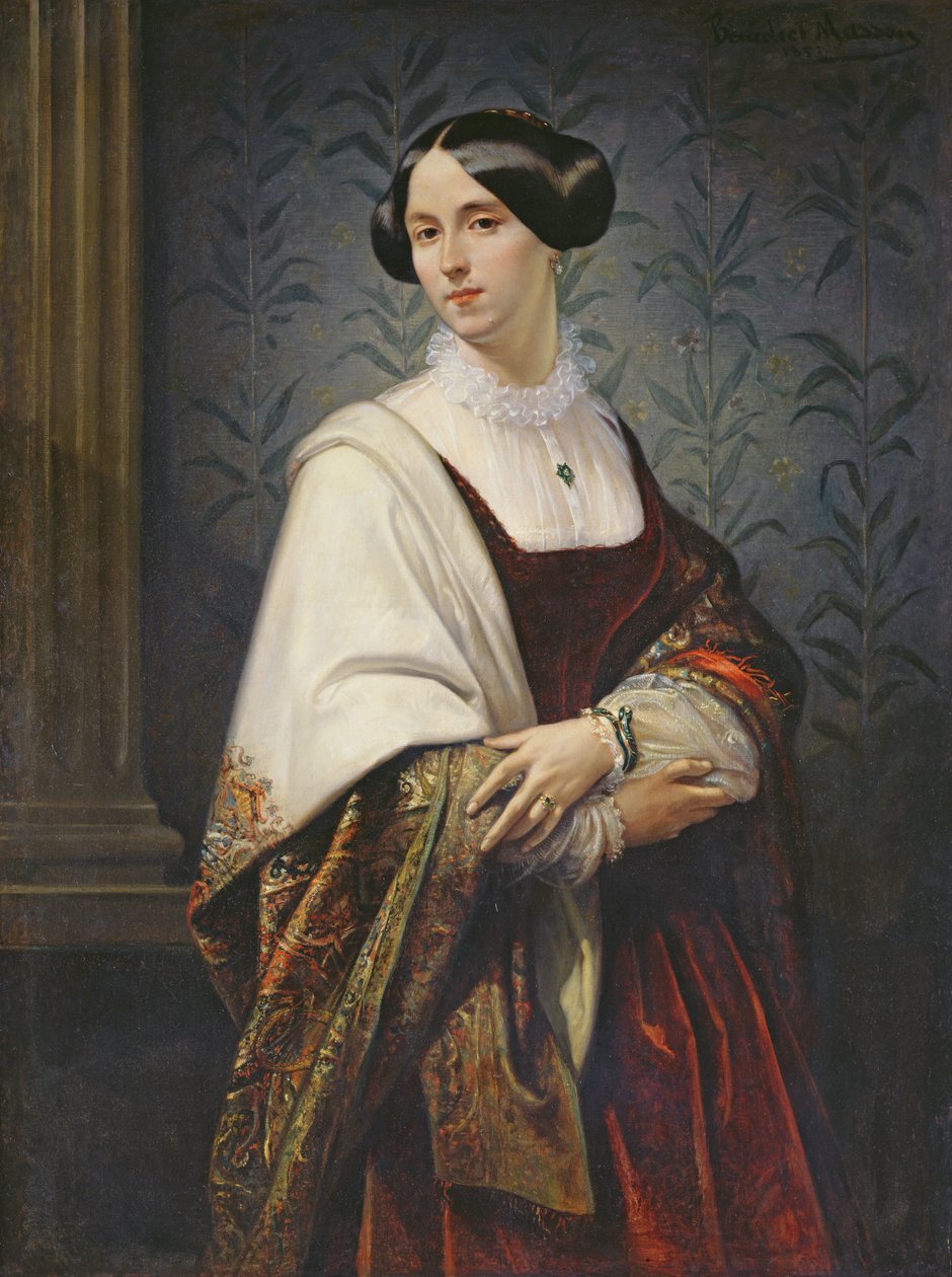 Női portré, 1853 alkotó: Benedict Masson