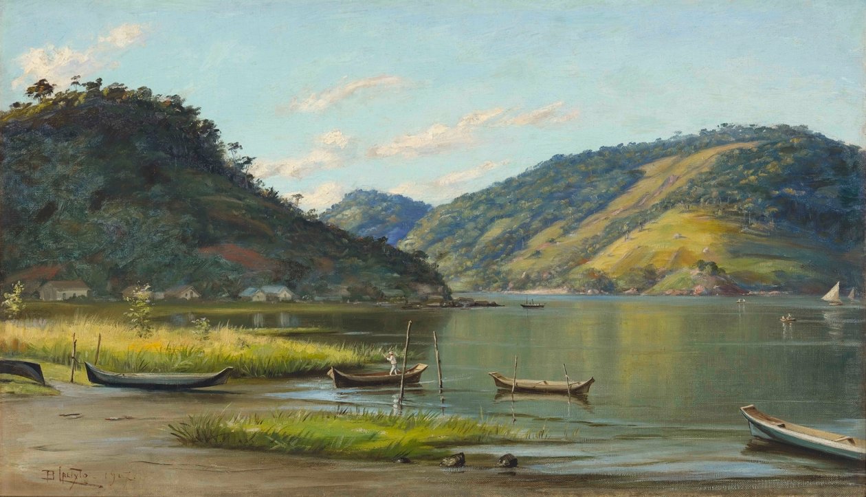 Benedito Calixto - Öböl csónakokkal, SP, 1907 alkotó: Benedito Calixto