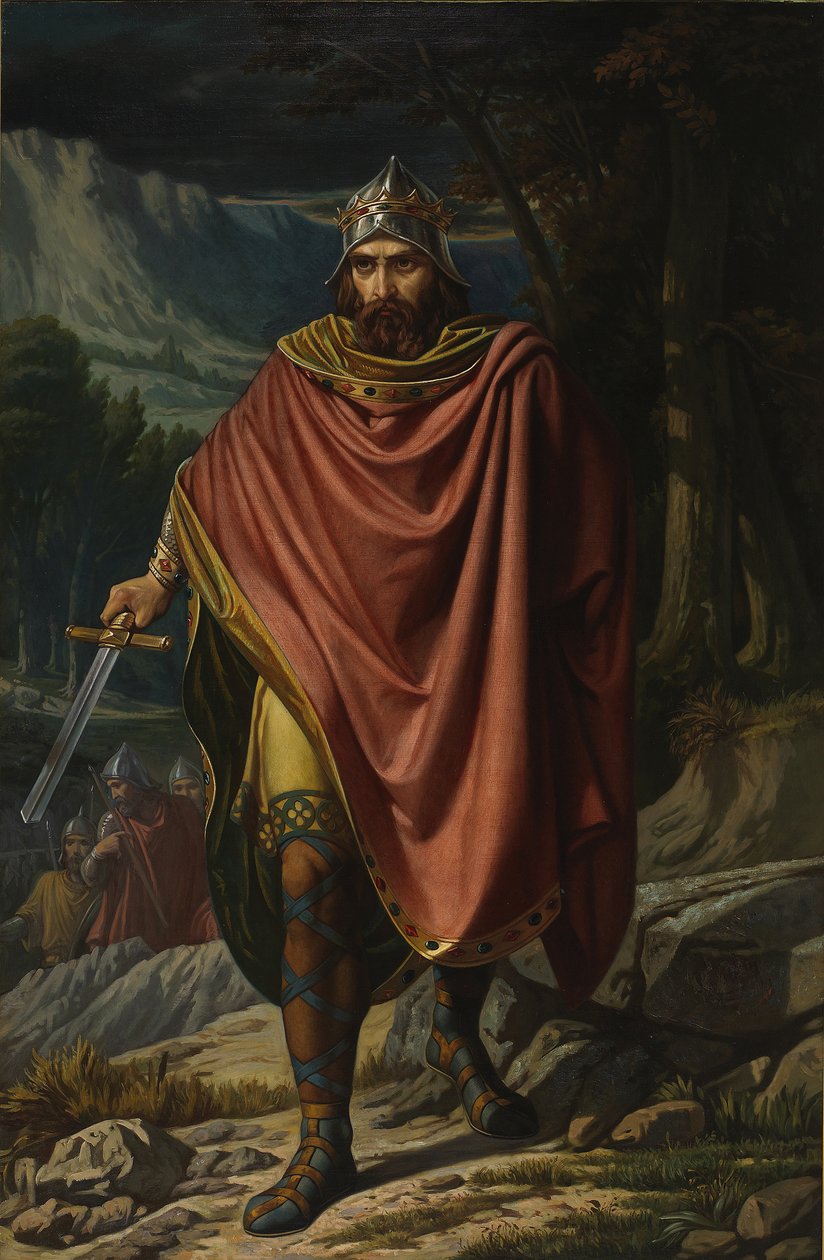 Witteric, vizigót király, 19. század közepe alkotó: Benito Soriano Murillo