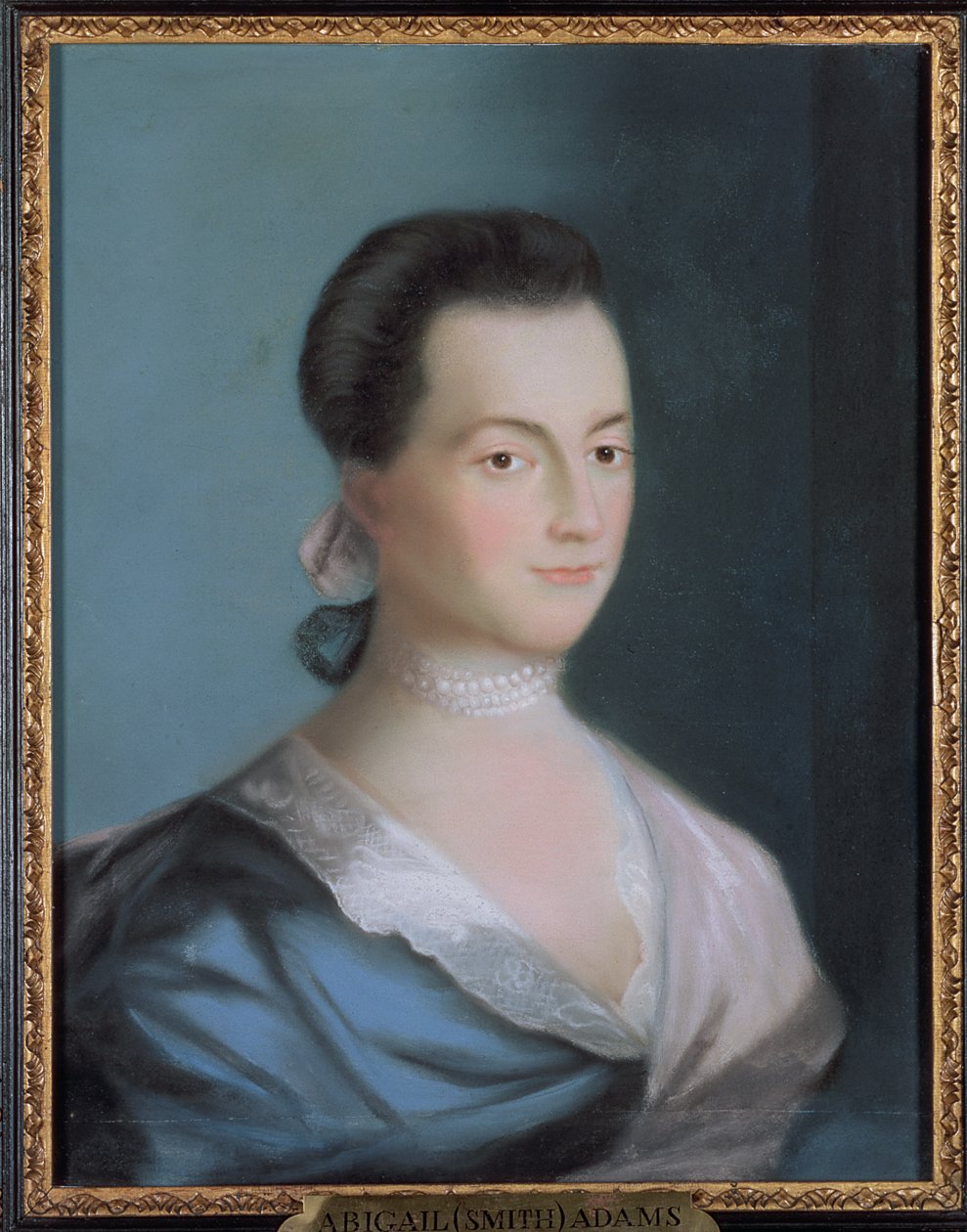 Abigail Smith Adams, 1766 körül (pasztell, papíron) alkotó: Benjamin Blyth