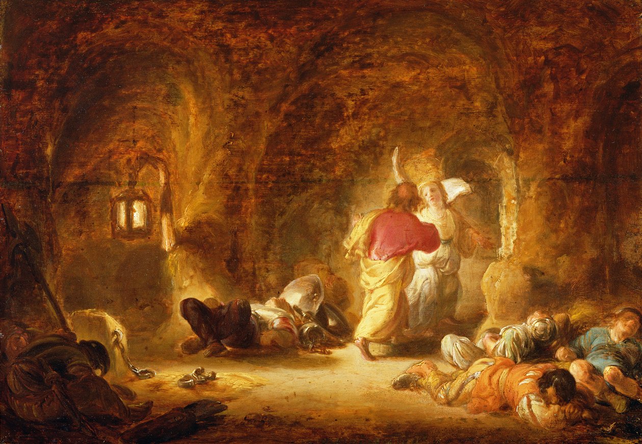 Szent Péter felszabadítása alkotó: Benjamin Gerritsz. Cuyp