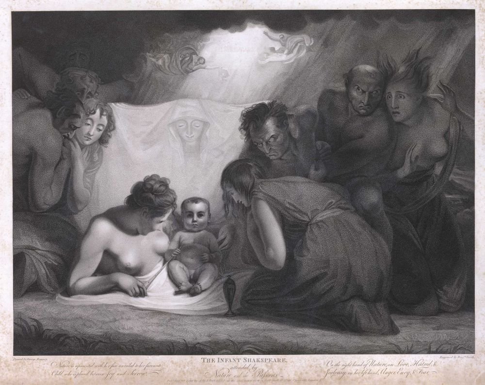 A csecsemő Shakespeare A természet és a szenvedélyek jelenléte a Shakespeare Galéria sorozatból alkotó: Benjamin Smith