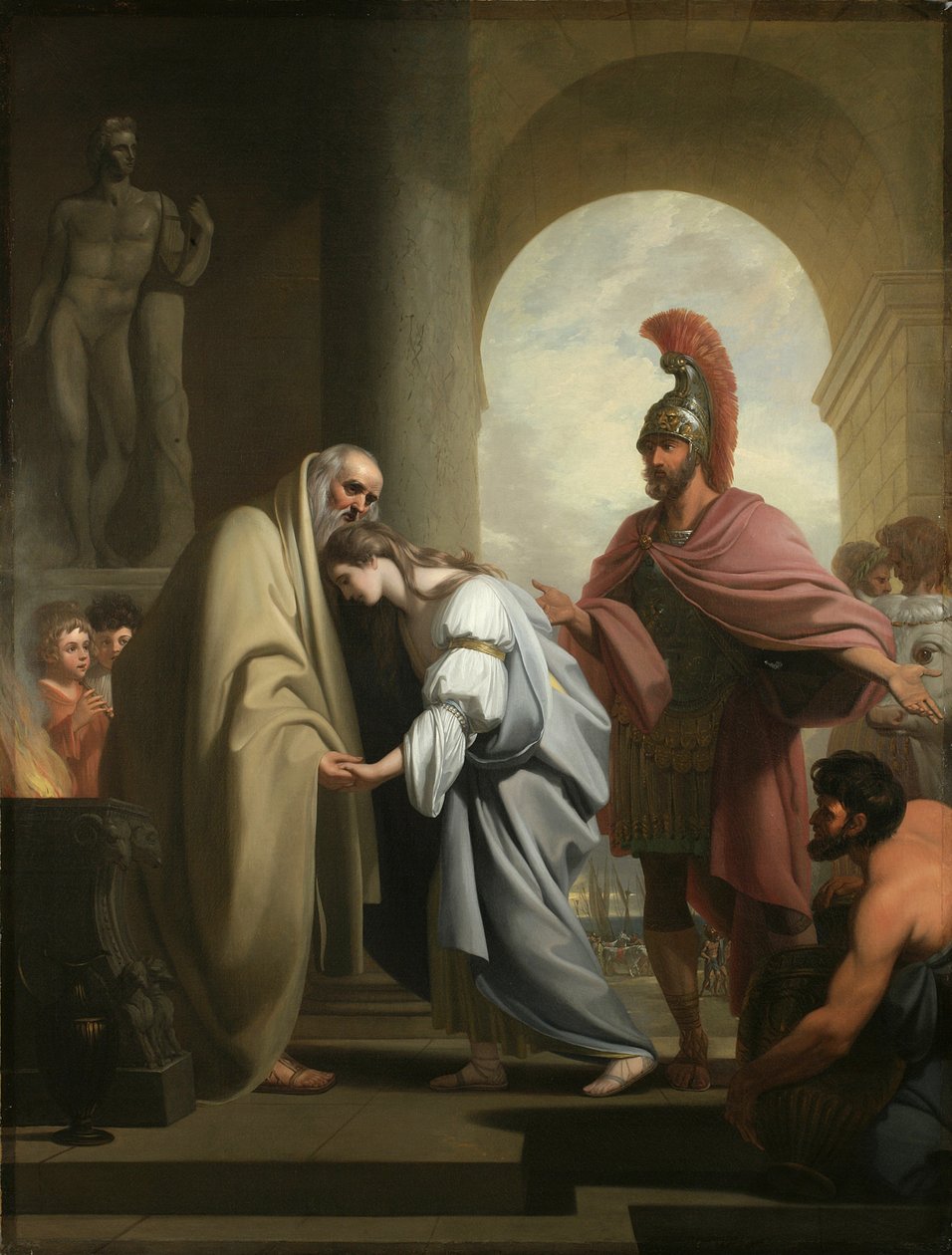 Chryseis visszatért az apjához, 1771 alkotó: Benjamin West