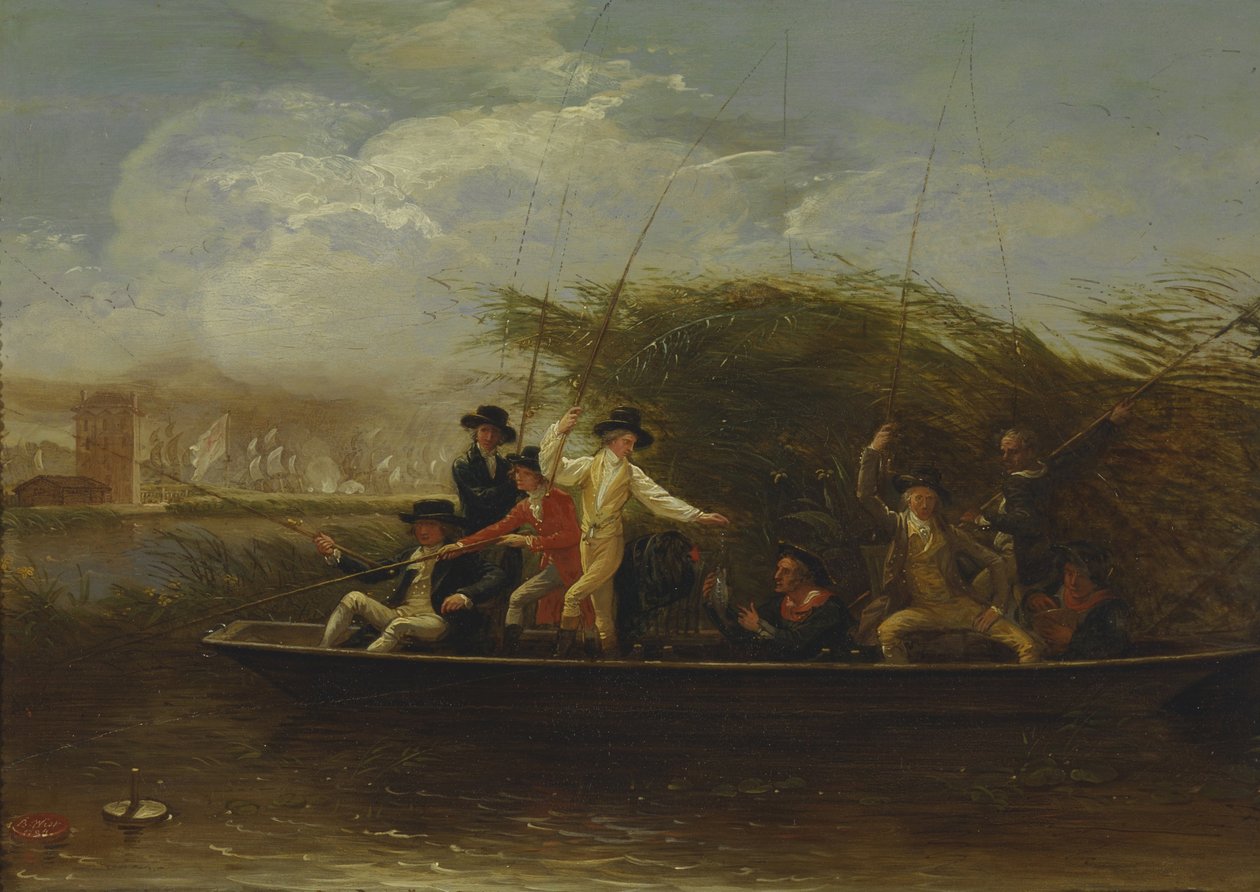 Horgászó urak alkotó: Benjamin West