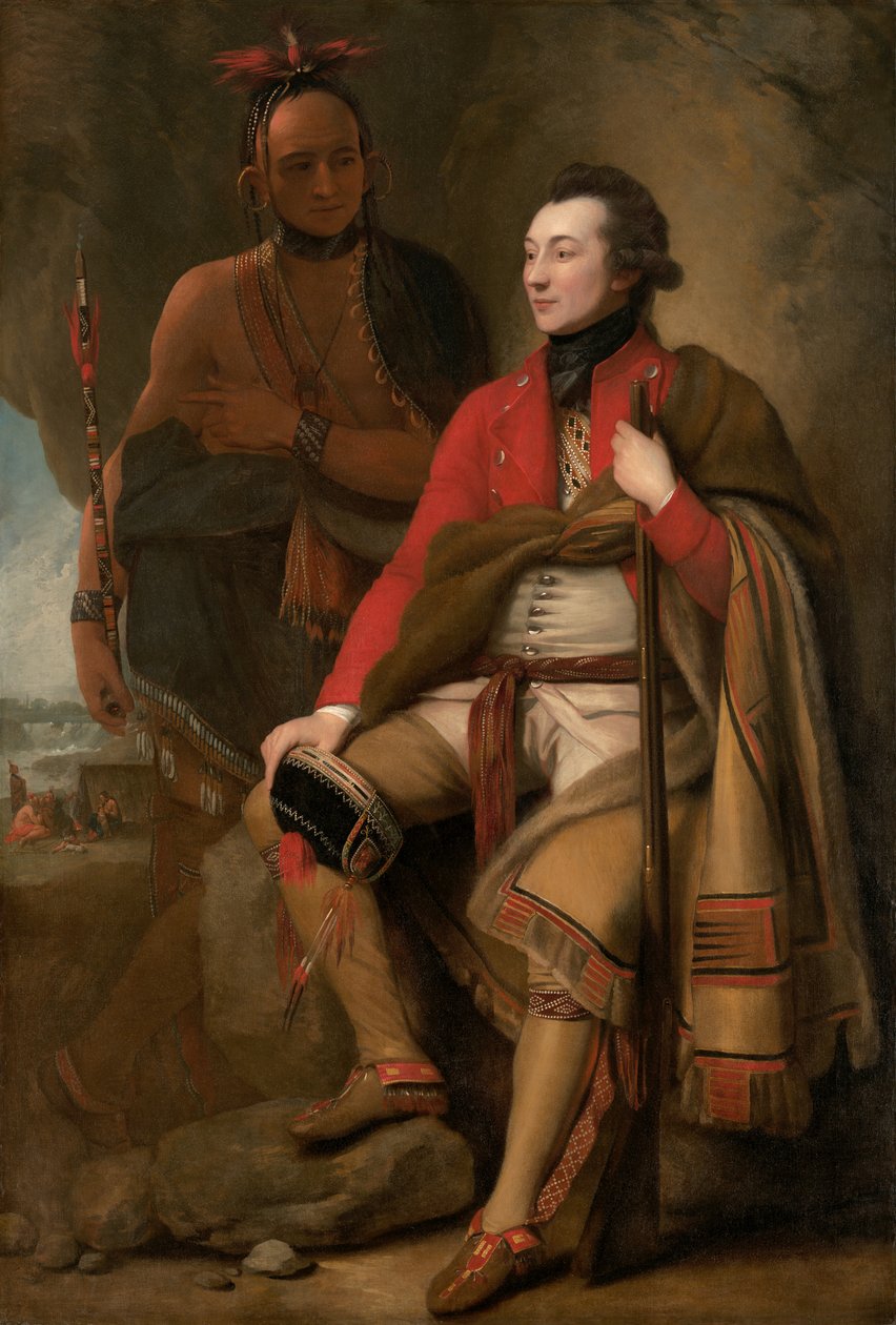 Guy Johnson ezredes arcképe alkotó: Benjamin West