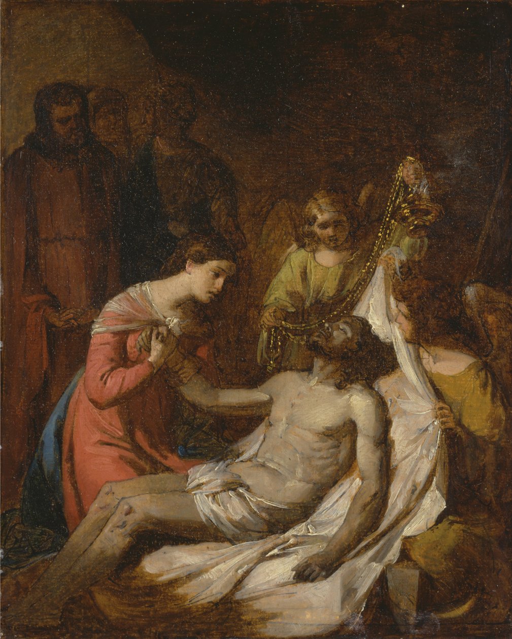 A halott Krisztus siratása tanulmányozása alkotó: Benjamin West