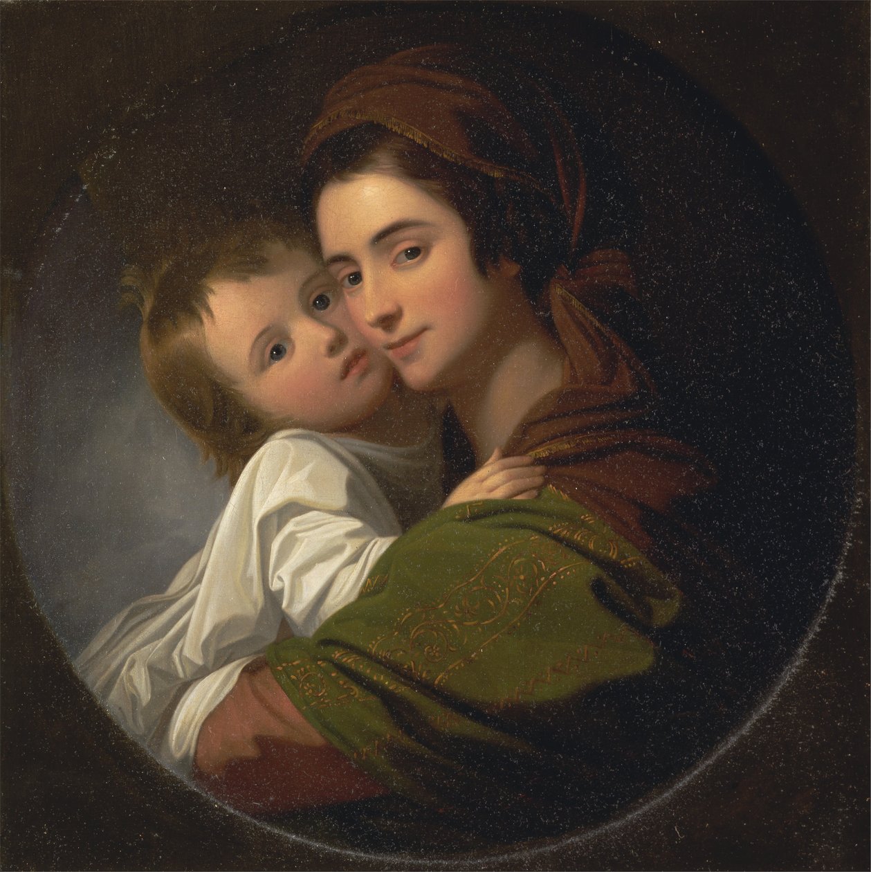 A művészek felesége Erzsébet és fiuk Raphael alkotó: Benjamin West