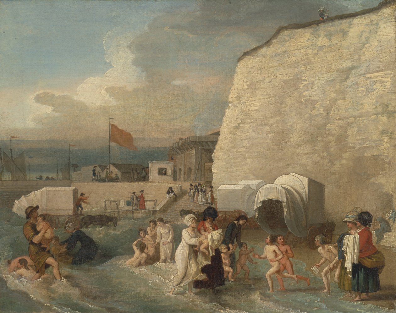 Fürdőhely a Ramsgate -ben alkotó: Benjamin West