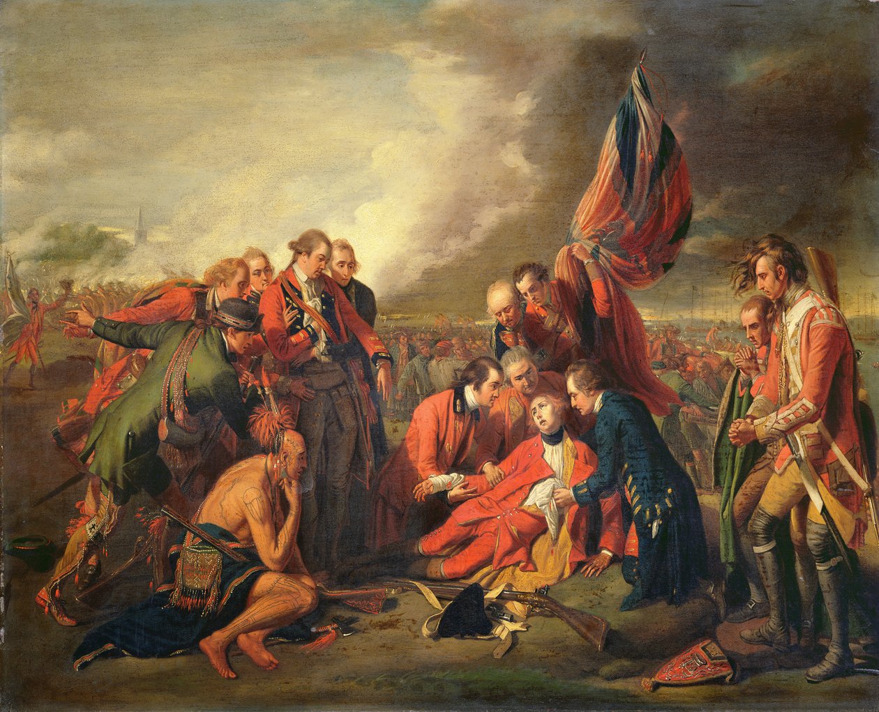 Wolfe tábornok (1727-59) halála, 1771 körül alkotó: Benjamin West