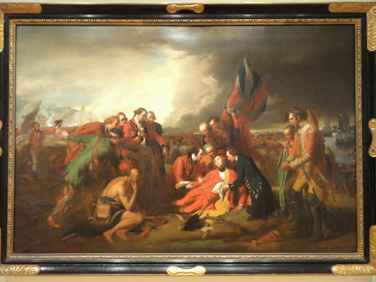 Wolfe tábornok halála alkotó: Benjamin West