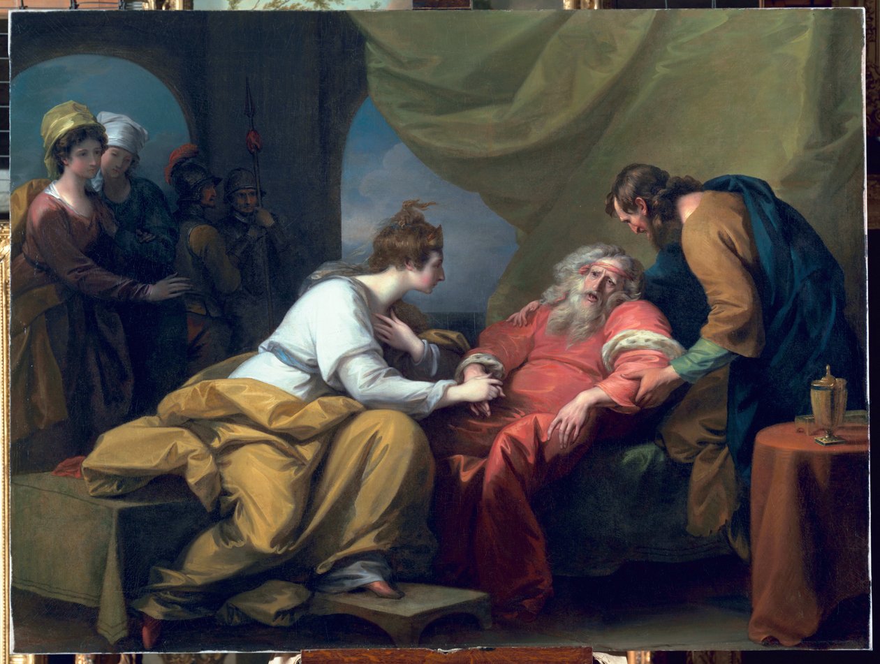Lear és Cordelia találkozása, 1784 alkotó: Benjamin West
