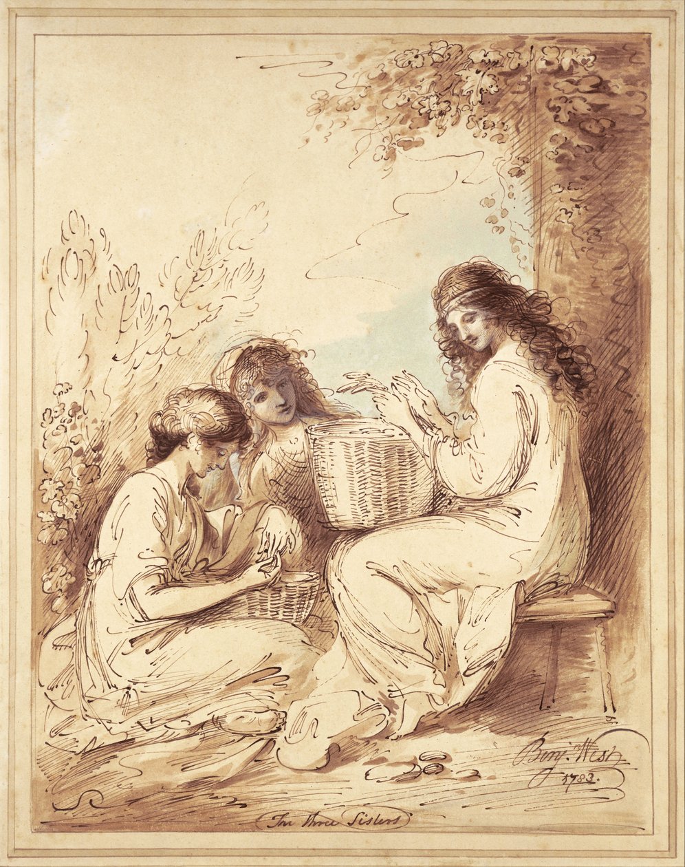 A három nővér alkotó: Benjamin West