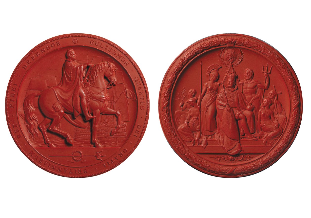 IV. Vilmos nagypecsétje, 1831 körül (viasz) alkotó: Benjamin Wyon