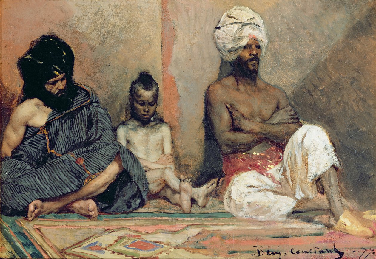 Ülő arabok, 1877 alkotó: Benjamin 1845 1902 Constant