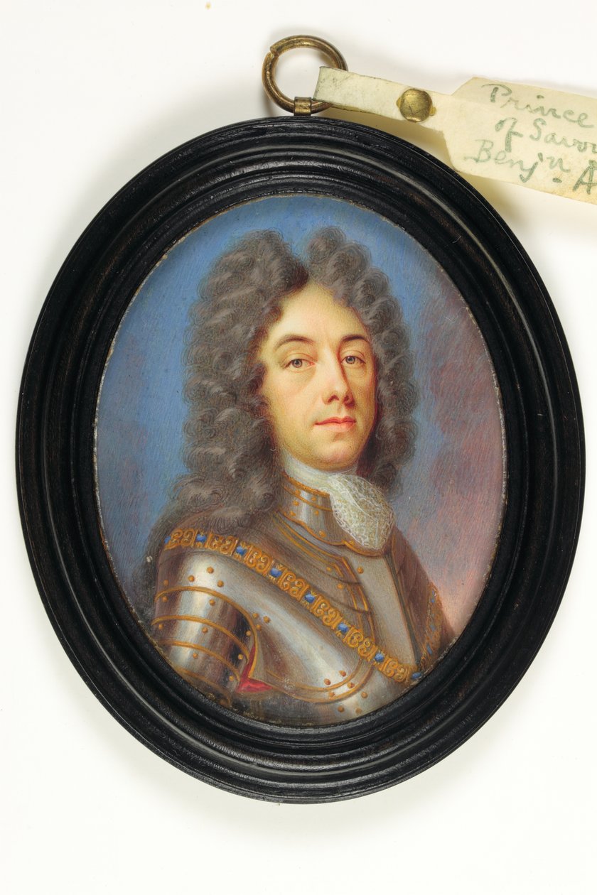 Savoyai Jenő herceg (akvarell elefántcsonton) alkotó: Benjamin Arlaud