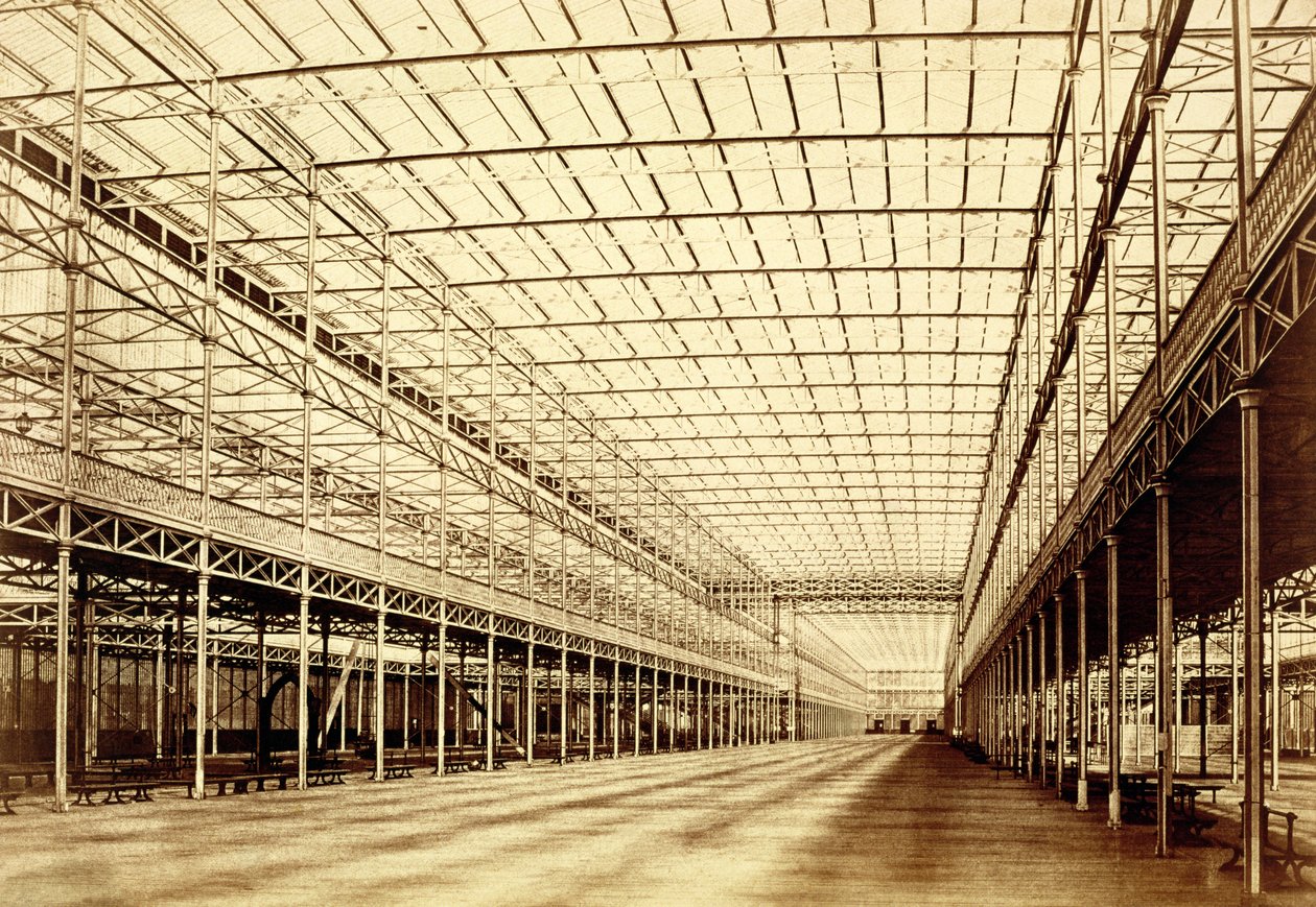 The Nave at Crystal Palace, Hyde Park, 1852. március (albuminnyomat a kalotípus negatívról) alkotó: Benjamin Brecknell Turner
