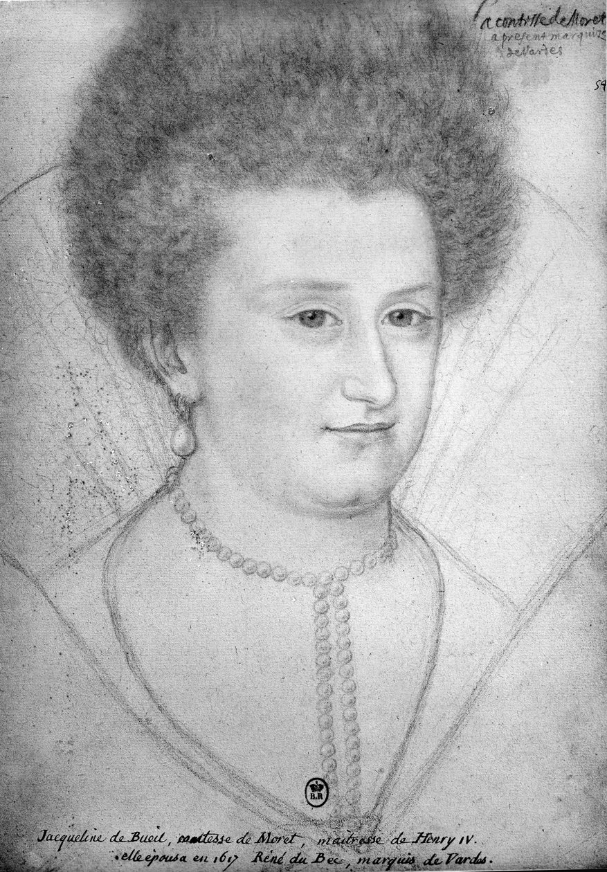 Jacqueline de Bueil (1580-1651) Moret grófnő portréja alkotó: Benjamin Foulon