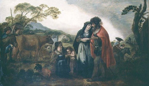 Lábán és Rebecca (panel) alkotó: Benjamin Gerritsz. (after) Cuyp