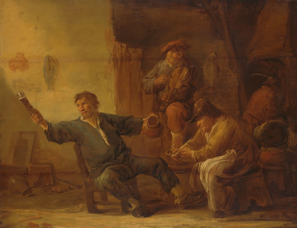Egy parasztkunyhó belseje alkotó: Benjamin Gerritsz Cuyp