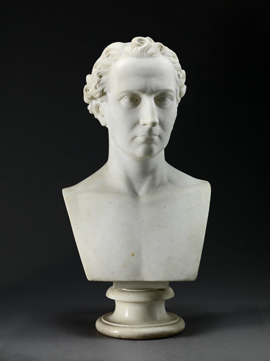 A művész testvérének, a szobrásznak, John Gibsonnak (1790-1866) 1837-38 (carrarai márvány) arcképe mellszobra alkotó: Benjamin Gibson