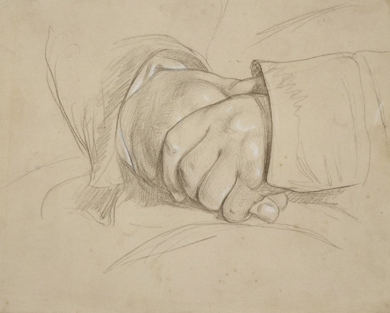Összekulcsolt kezek, állítólag William Wordsworth költőéi alkotó: Benjamin Haydon