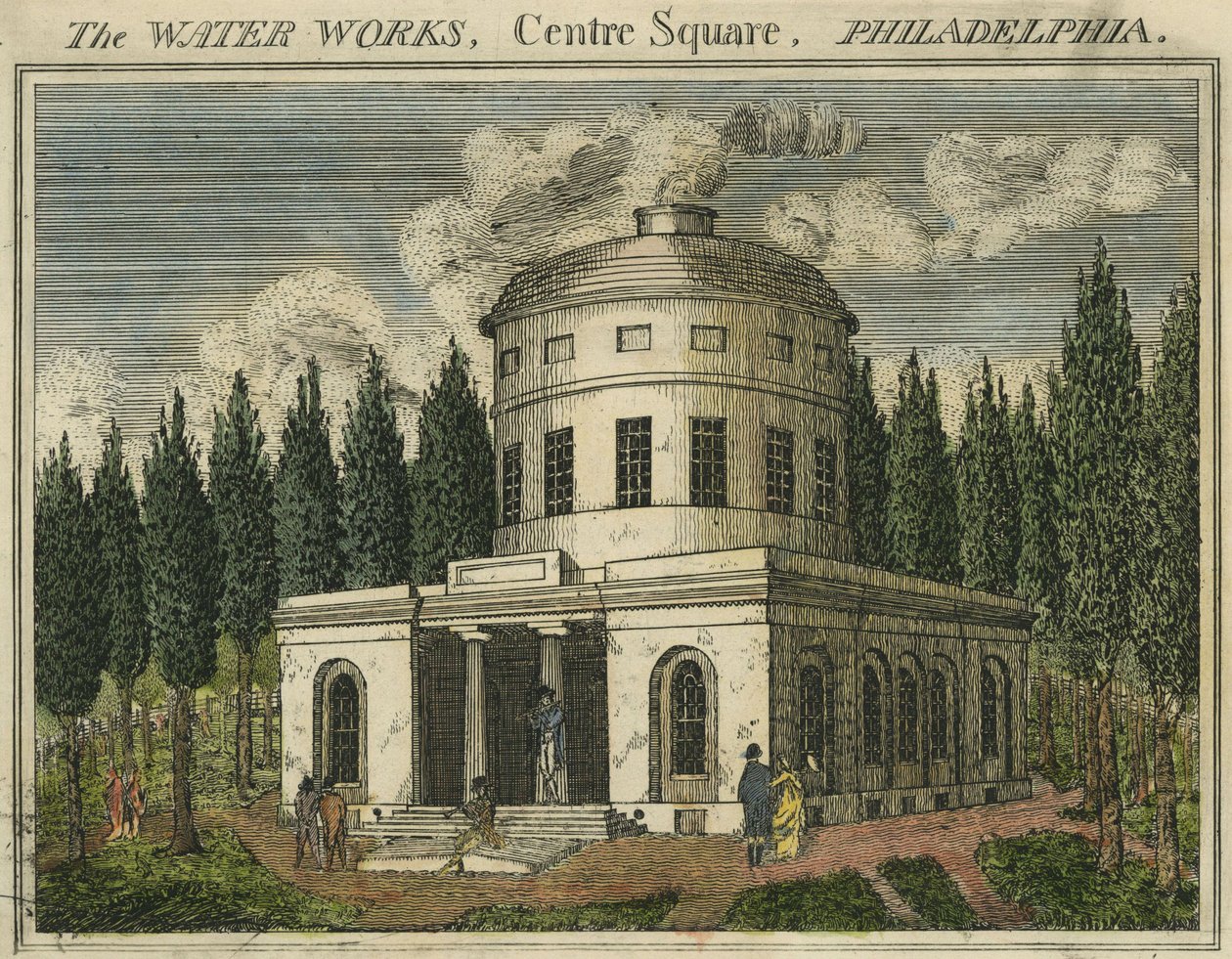 The Water Works, Center Square, Philadelphia alkotó: Benjamin Henry Latrobe