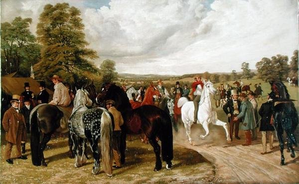The Horse Fair, Southborough Common, John Frederick Herring Snr festménye nyomán. alkotó: Benjamin Herring