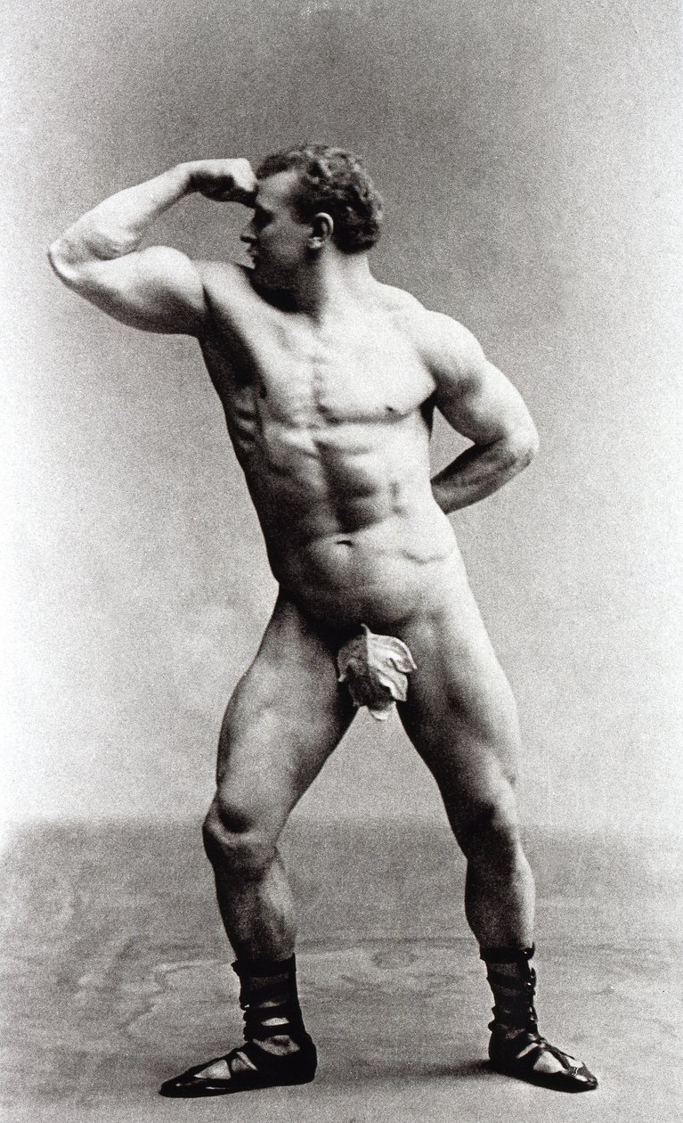 Eugen Sandow német testépítő alkotó: Benjamin J. Falk