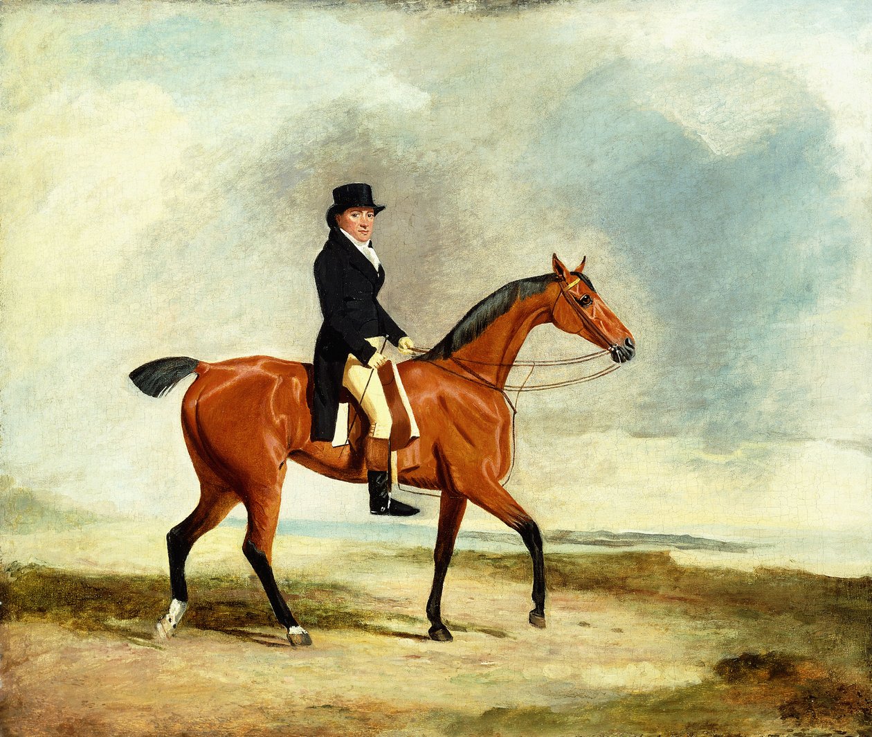Francis Const a tenger mellett lovagló öbölvadászon, 1806 alkotó: Benjamin Marshall