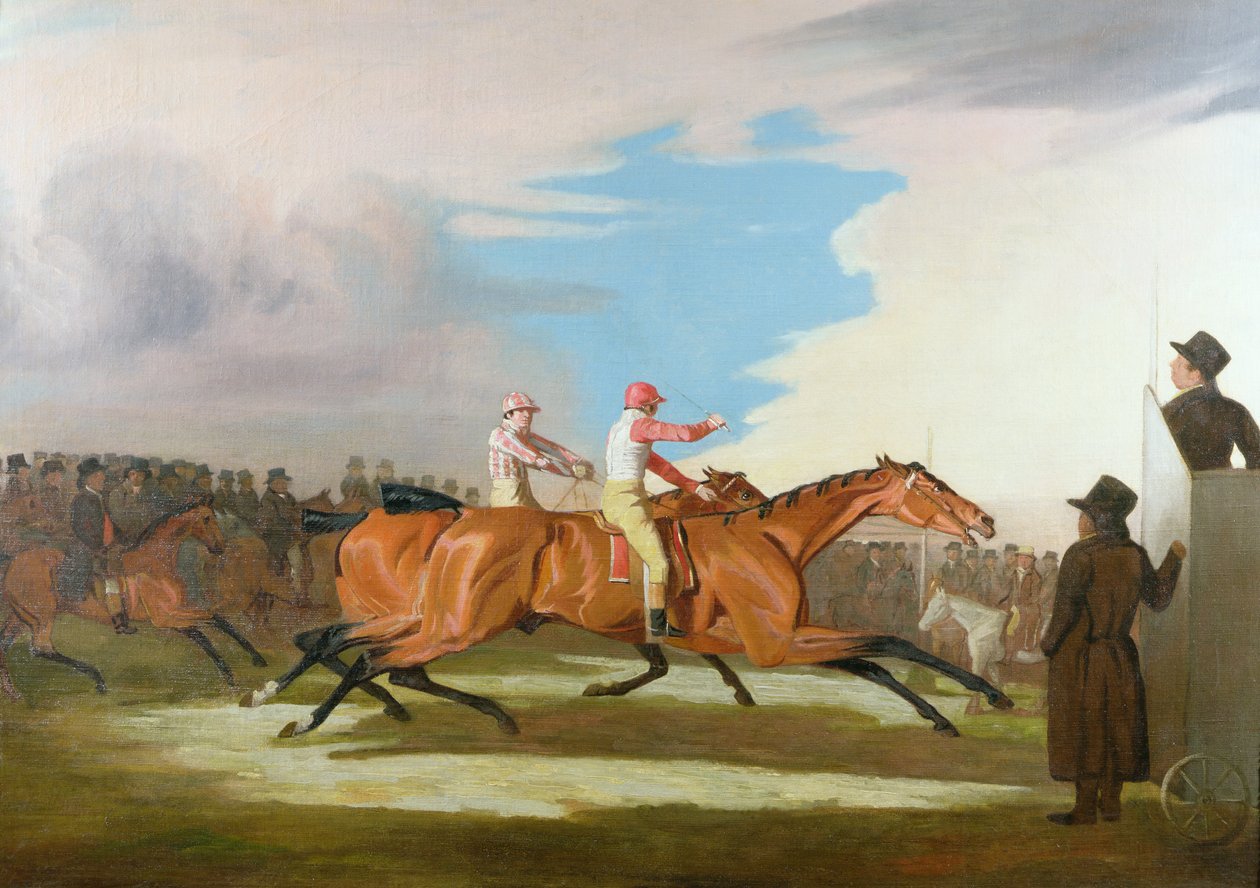 Henry Mellish ezredes "Eagle"-je és Sir Charles Bunbury "Eleanor"-ja közötti mérkőzés, Newmarket, 1804. október 31. alkotó: Benjamin Marshall