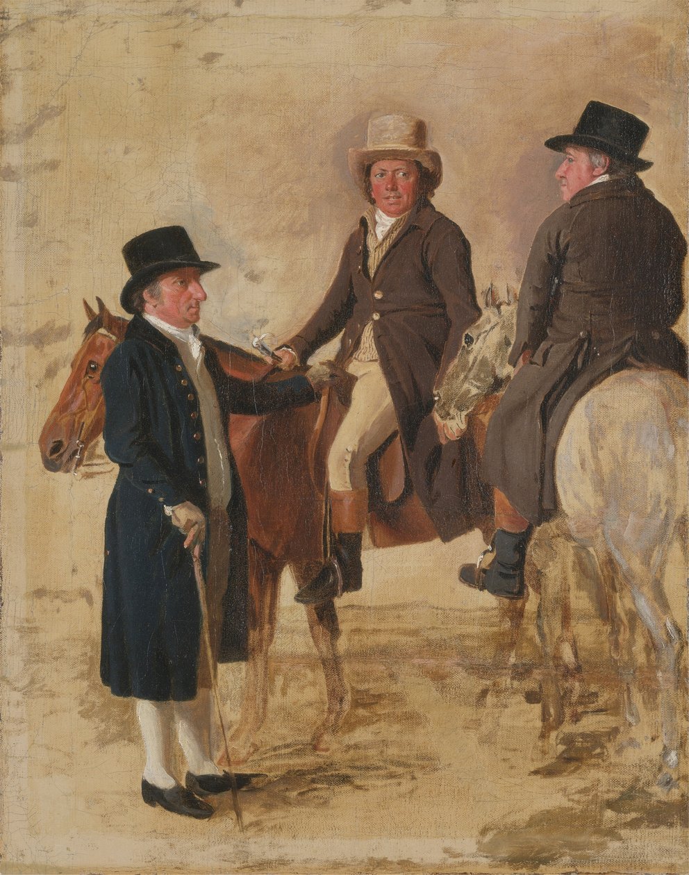 A gyep három méltósága Newmarketben, 1804 körül: John Hilton, a vászon bírája) alkotó: Benjamin Marshall