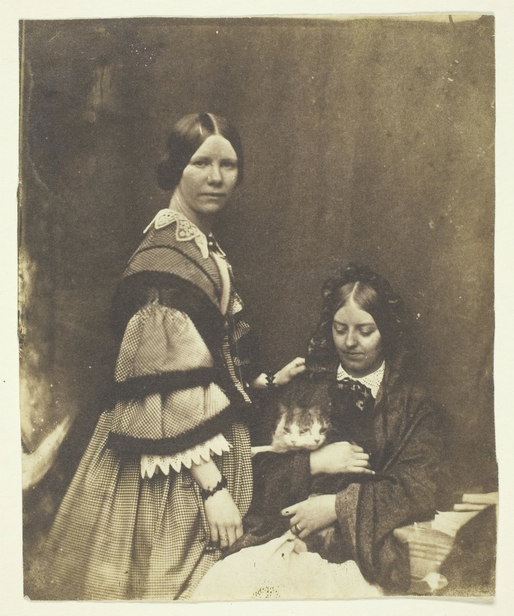 Craikné macskát tartó c. 1858. alkotó: Benjamin Mulock