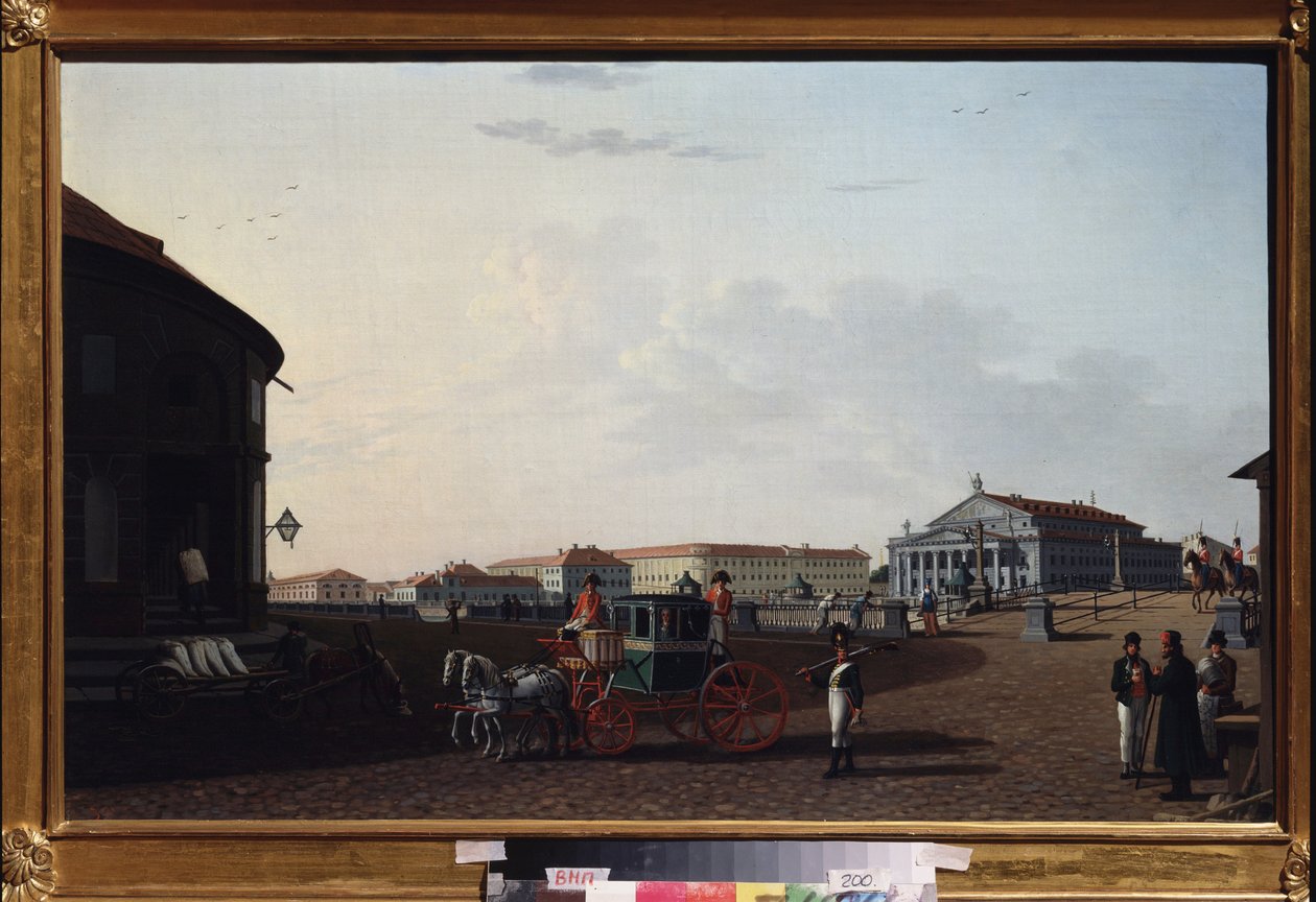 A Bolchoi Kamenny császári színház Szentpéterváron. Benjamin Paterssen (1748-1815) festménye, olaj, vászon alkotó: Benjamin Patersson