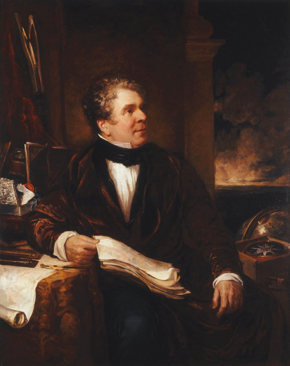 Sir John Ross kapitány portréja alkotó: Benjamin Rawlinson Faulkner